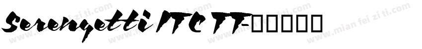 Serengetti ITC TT字体转换